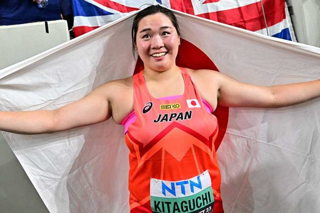 やり投げ金メダル北口榛花「今日だけは世界で一番幸せです」 4位から