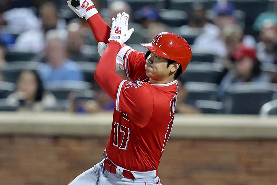 メッツ戦に出場したエンゼルスの大谷翔平【写真：ロイター】