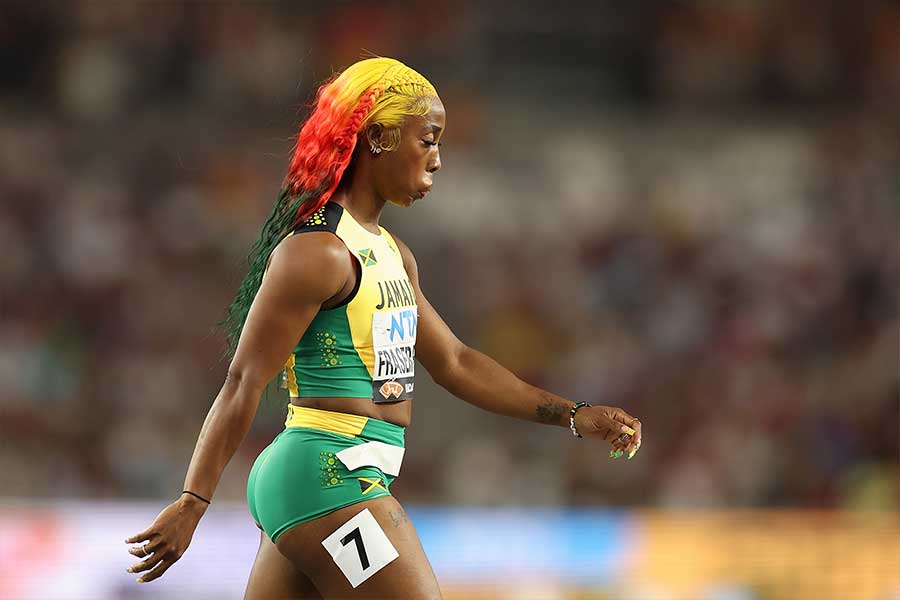 世界陸上・女子4×100メートルリレー決勝に出場したフレイザープライス【写真：Getty Images】