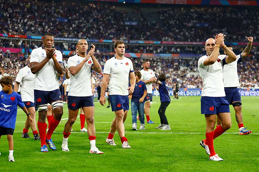 ラグビーW杯開幕戦で勝利したフランス代表【写真：ロイター】