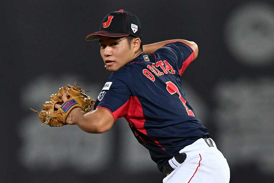 緒方蓮内野手【写真：Getty Images】