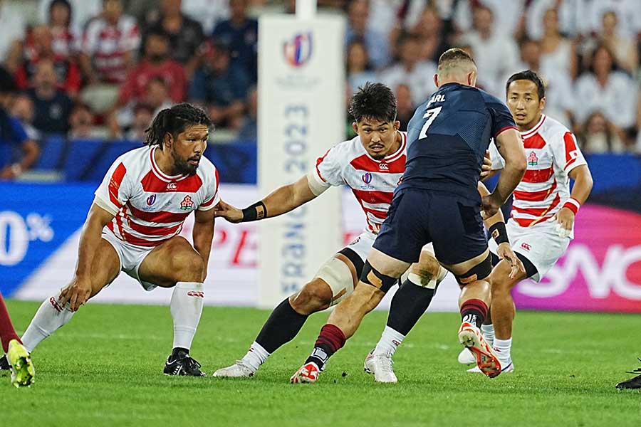 ラグビーW杯、イングランドに敗れた日本【写真：イワモトアキト】