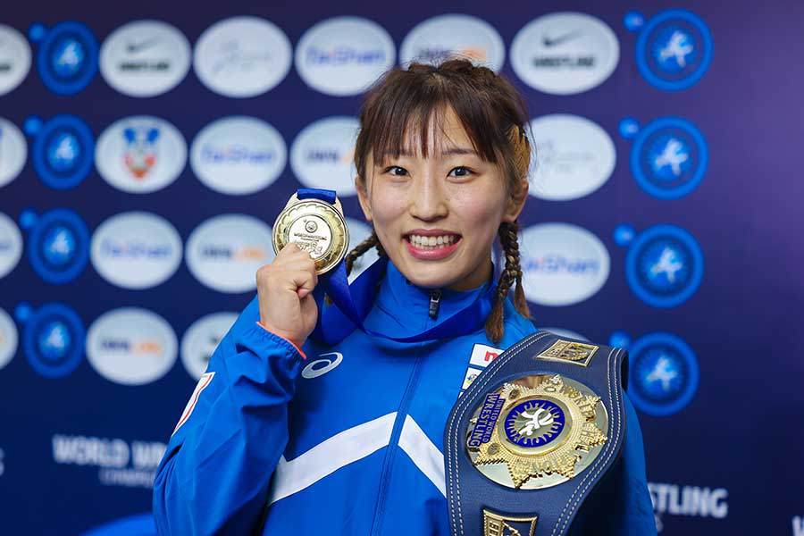 レスリング女子の須崎優衣【写真：Getty Images】