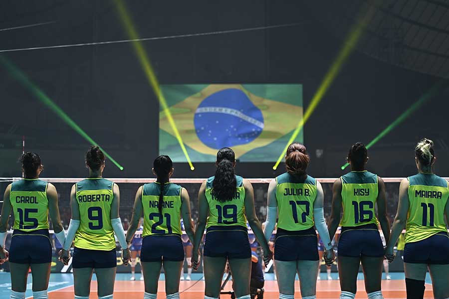 バレーボール女子のブラジル代表【写真：Getty Images】