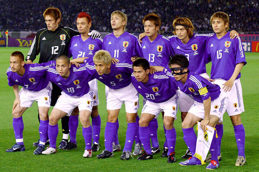 2002年日韓W杯に出場した日本代表【写真：Getty Images】