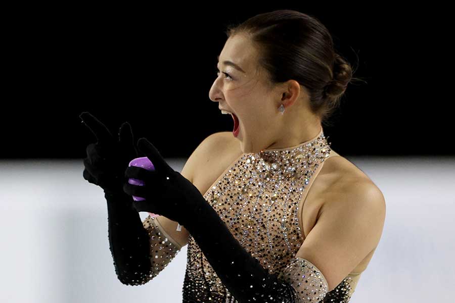 スケートカナダ、女子フリーで優勝した坂本花織【写真：Getty Images】