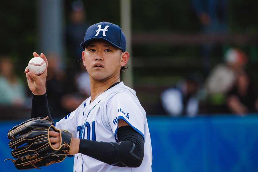 今季はWBCで話題となったチェコ野球に飛び込んだ市毛【写真：本人提供】