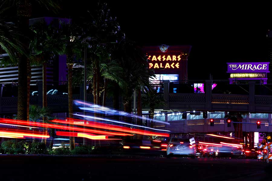 F1ラスベガスGPの夜景【写真：Getty Images】