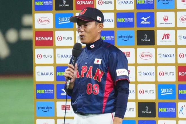 初陣勝利の侍・井端弘和監督「とりあえずホッと」 5回まで走者出せず