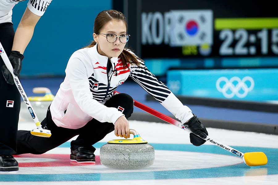 2022年北京五輪に韓国代表として出場したキム・ウンジョン【写真：Getty Images】