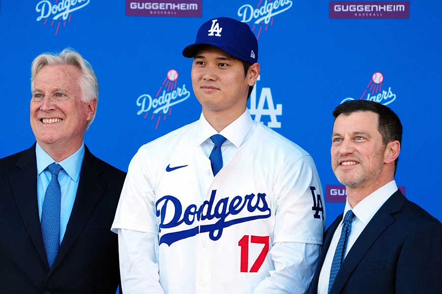 ドジャースに入団した大谷翔平投手【写真：ロイター】