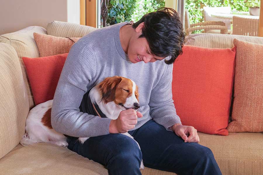 大谷翔平と愛犬の「デコピン」【写真：Getty Images】