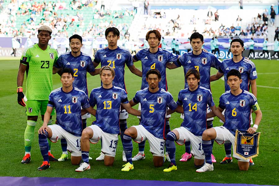 サッカー日本代表が試合後に掲げた横断幕に海外メディアも注目【写真：ロイター】