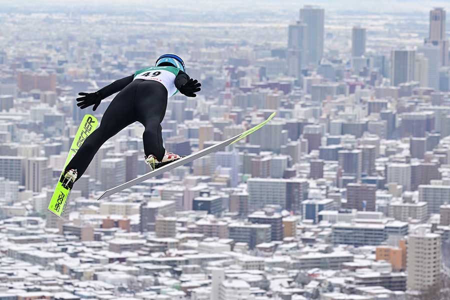 日本で開催されたスキージャンプW杯【写真：Getty Images】
