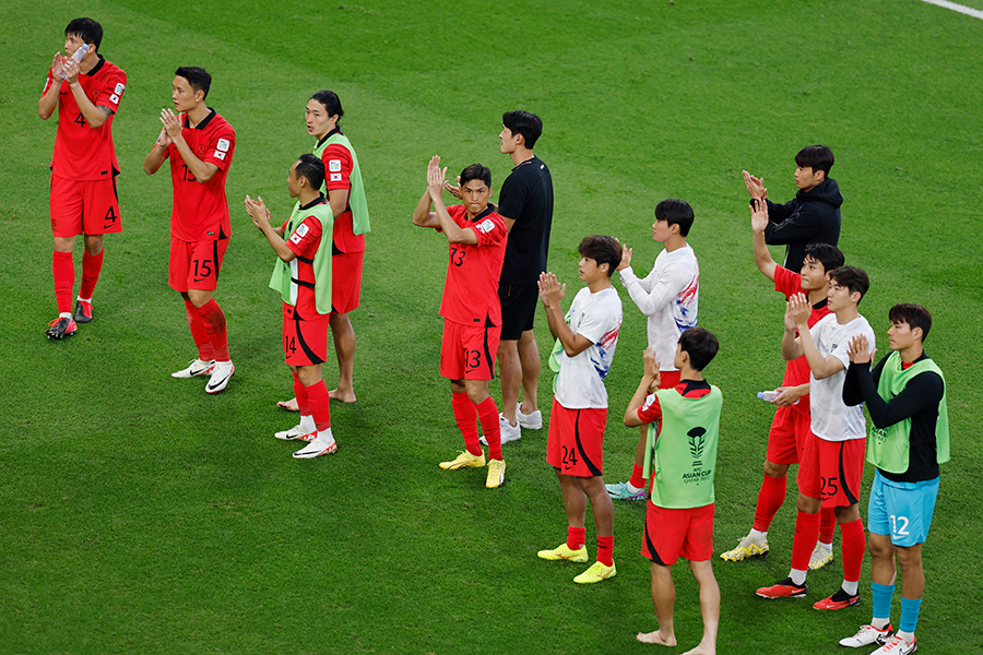 ヨルダンと2-2で引き分けた韓国代表【写真：ロイター】