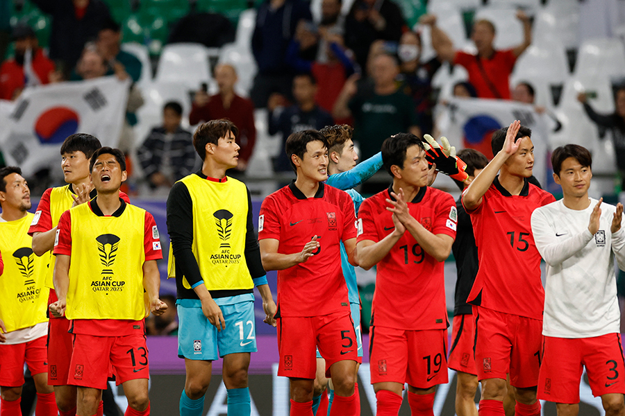 サウジアラビアに勝利した韓国代表【写真：ロイター】