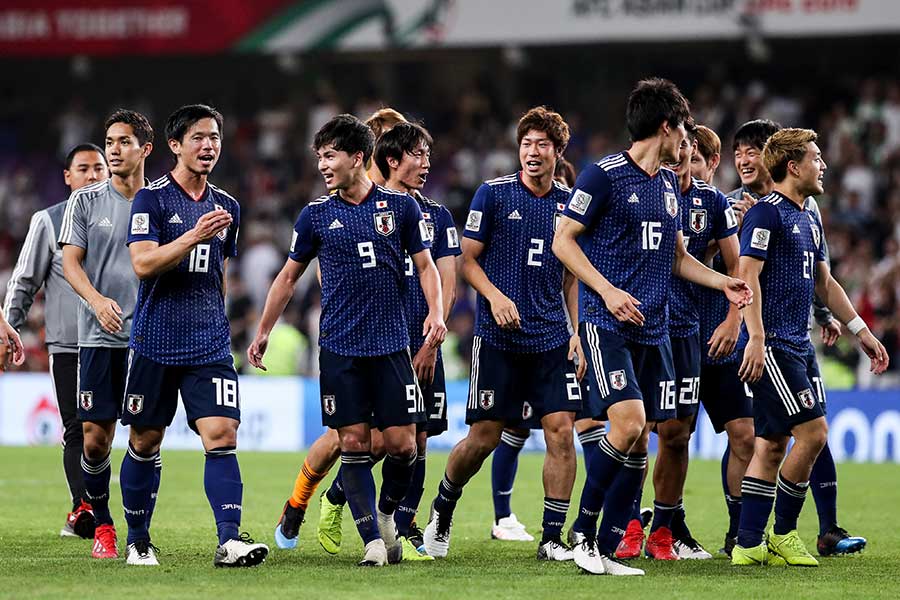 2019年アジアカップ、イランを破った日本代表【写真：Getty Images】