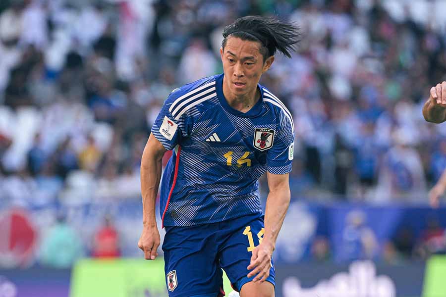 アジア杯に出場したサッカー日本代表DF毎熊晟矢【写真：Getty Images】