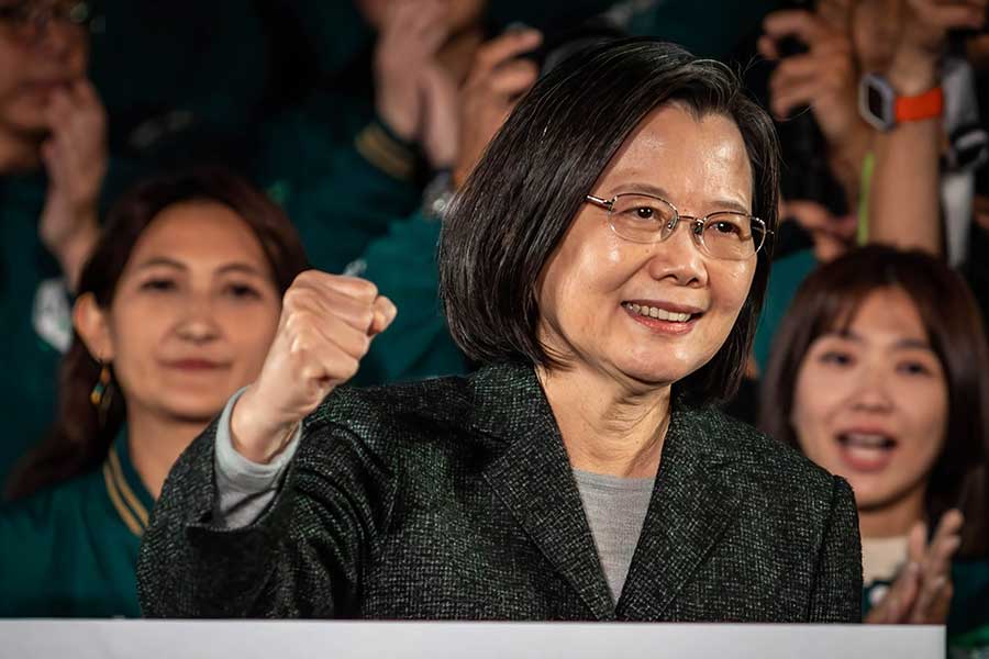 台湾の蔡英文総統【写真：Getty Images】