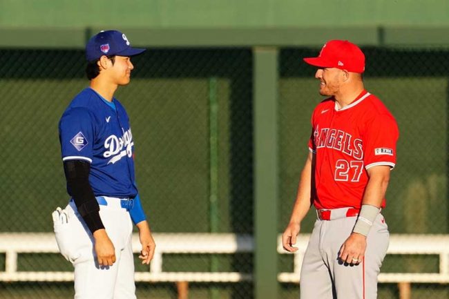 大谷翔平の打球をトラウトがキャッチ 試合前のハグから繋がった展開に