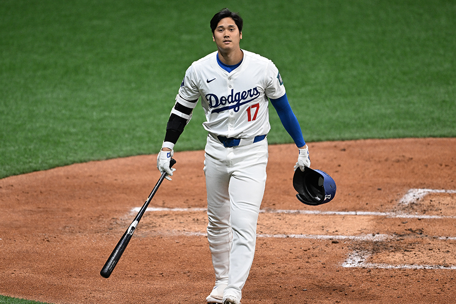 2打席連続三振に倒れたドジャースの大谷翔平【写真：Getty Images】