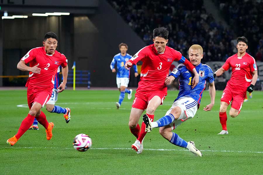 サッカー日本代表は北朝鮮と対戦【写真：Getty Images】
