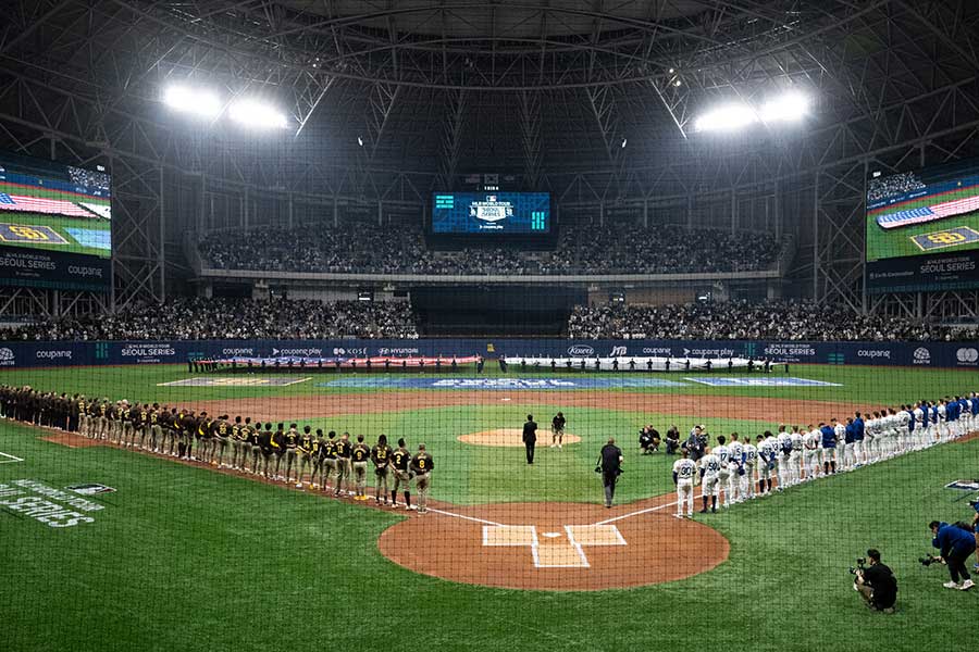 MLB開幕戦、ドジャース対パドレスが韓国で行われた【写真：Getty Images】