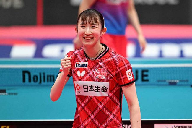 早田ひな、平野美宇との五輪代表対決制す 日本生命V奪還「本当に 早田ひな、平野美宇との五輪代表対決制す 日本生命V奪還「本当に