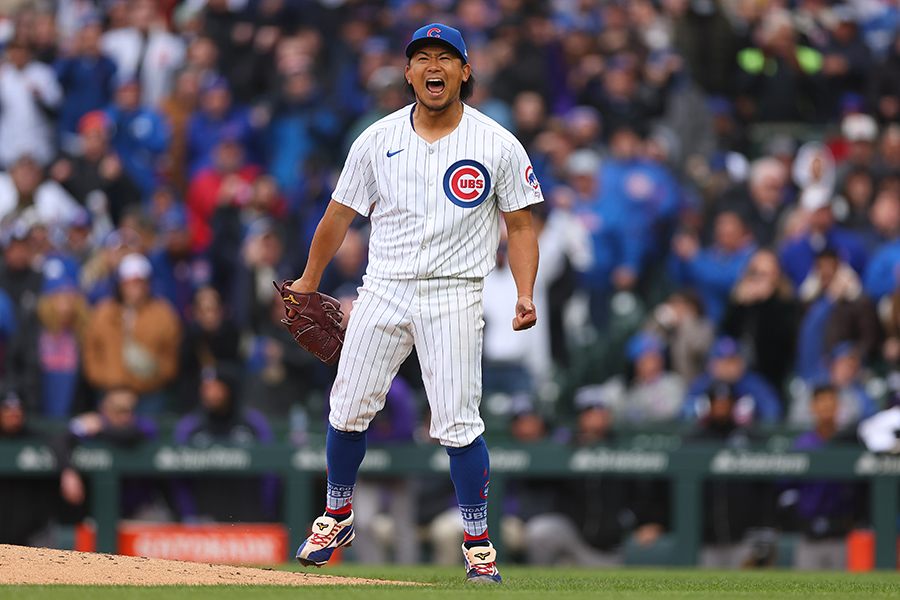 ロッキーズ戦で快投を披露したカブスの今永昇太【写真：Getty Images】