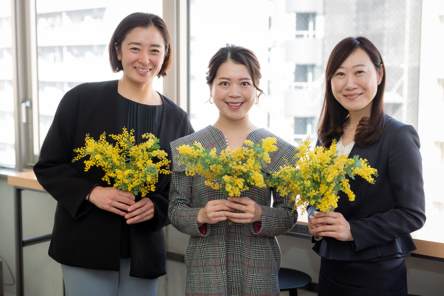 イベントを終えた（左から）伊藤さん、鈴木さん、須永教授【写真：片岡祥】