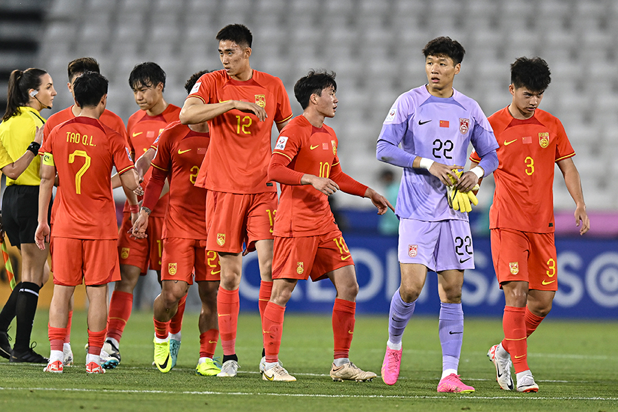 U-23アジアカップ、初戦で日本に敗れた中国代表【写真：Getty Images】