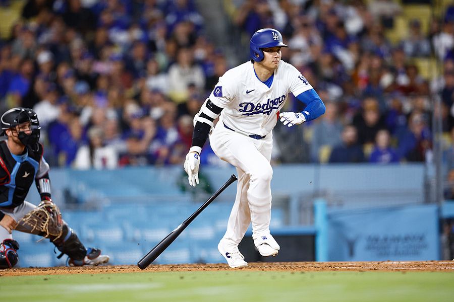 4回の打席でヒットを放ったドジャースの大谷翔平【写真：ロイター】