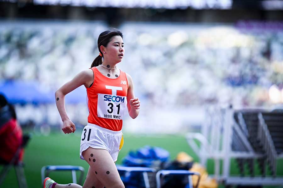 拓殖大時代の不破聖衣来【写真:中戸川知世】