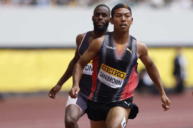 サニブラウン、100m予選10秒07で組1着 11か月ぶり国内レースで貫録