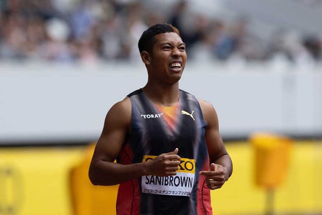 サニブラウン、100m決勝まさかの10秒97で8位 後半失速の理由は「12