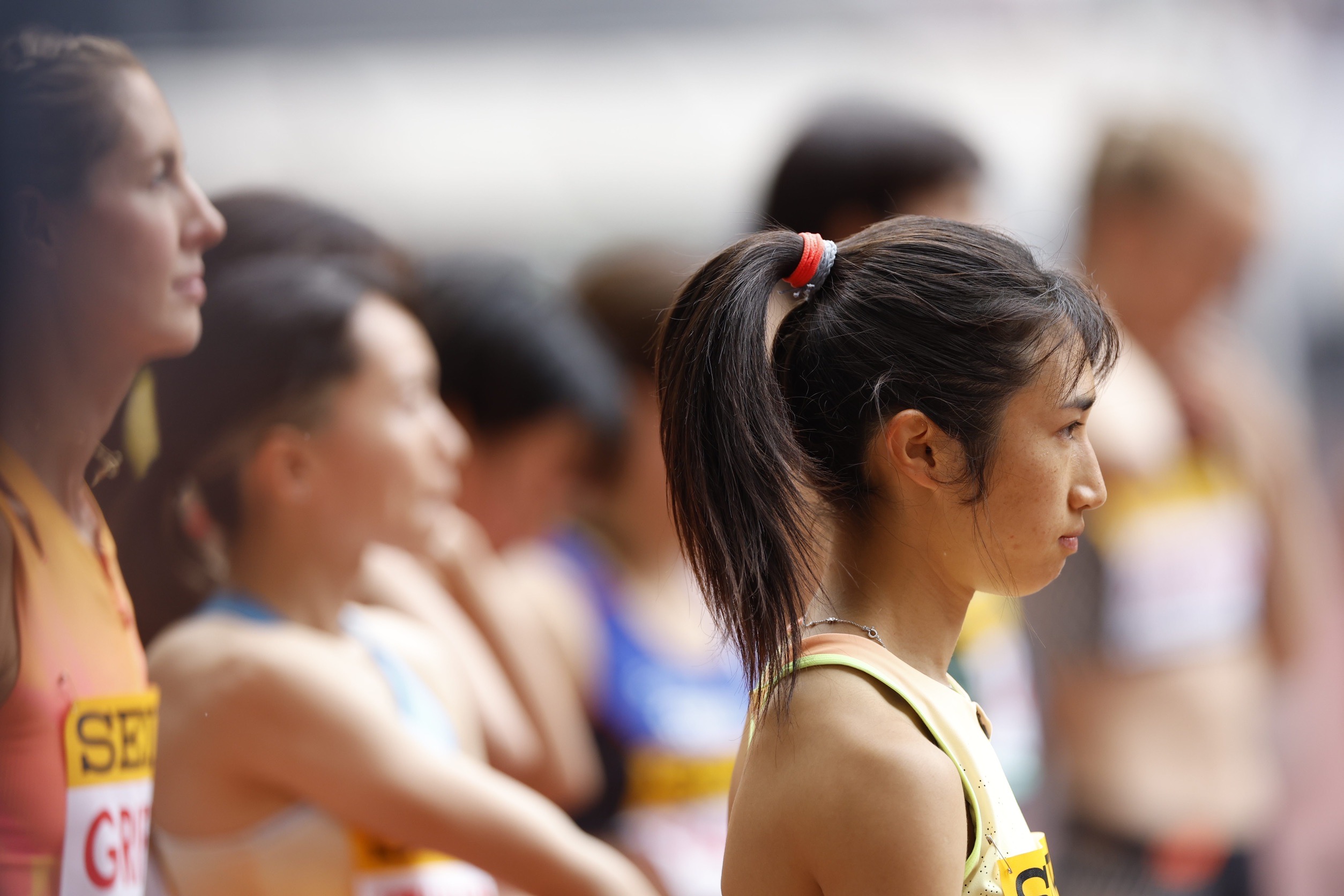 セイコーGGPのスタート直前に真剣な表情を浮かべる田中【写真：奥井隆史】