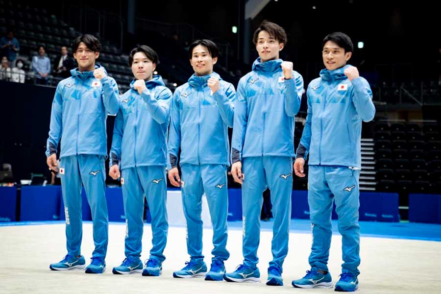 パリ五輪の体操男子団体メンバー5人が決まった【写真：中戸川知世】