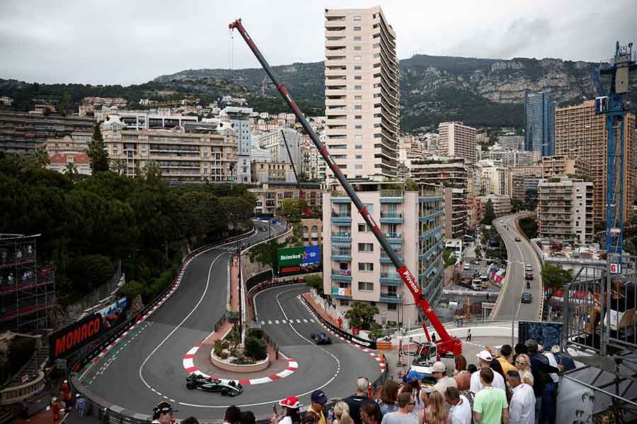 F1の今季第8戦が行われているモナコのモンテカルロ市街地コース【写真：ロイター】