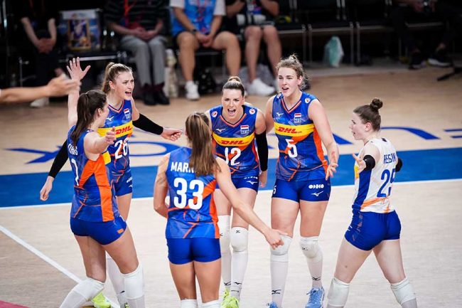 女子バレー五輪最後の1枠争いで激闘「Ahhh！」 オランダ、3-0カナダ