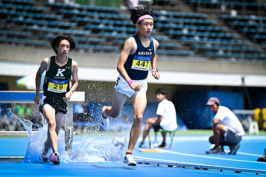 たった2人のレースを戦いきり、初優勝を果たした大園倫太郎【写真：中戸川知世】