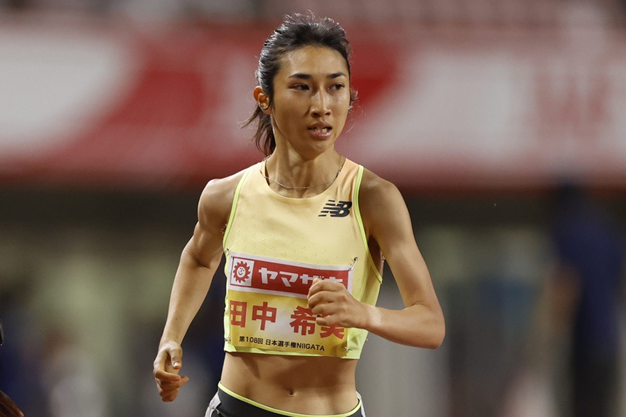 女子1500メートル決勝に出場した田中希実【写真：奥井隆史】