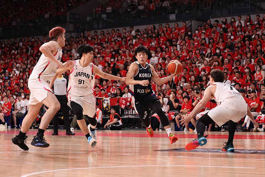 韓国に敗れたバスケ男子日本代表【写真：Getty Images】