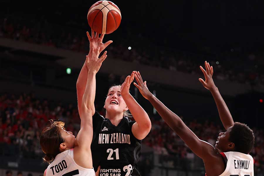 女子バスケ日本戦に出場したニュージーランド代表のローレン・ウィッティカー【写真：Getty Images】