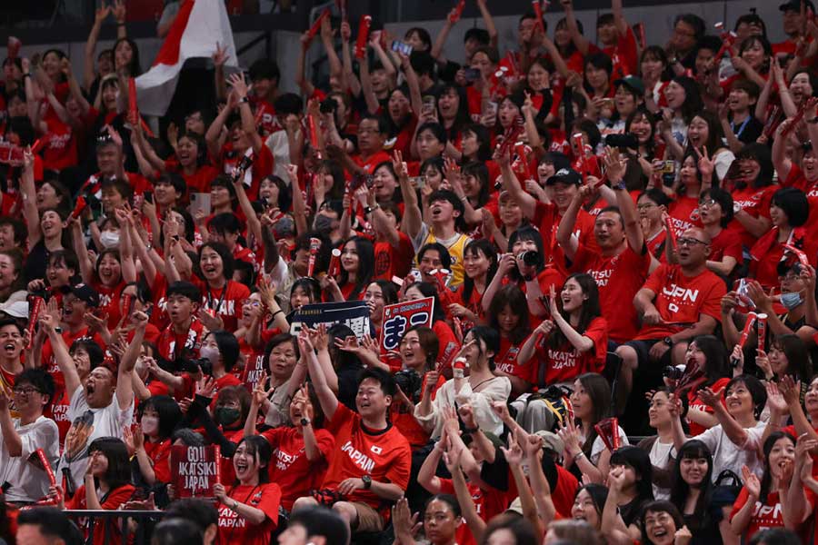 バスケ日本代表戦は4日間で4万9171人の観客を集めた【写真：Getty Images】