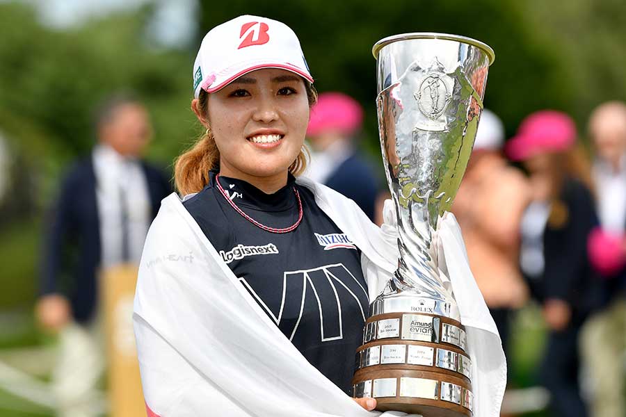 海外メジャーエビアン選手権で優勝した古江彩佳【写真：Getty Images】