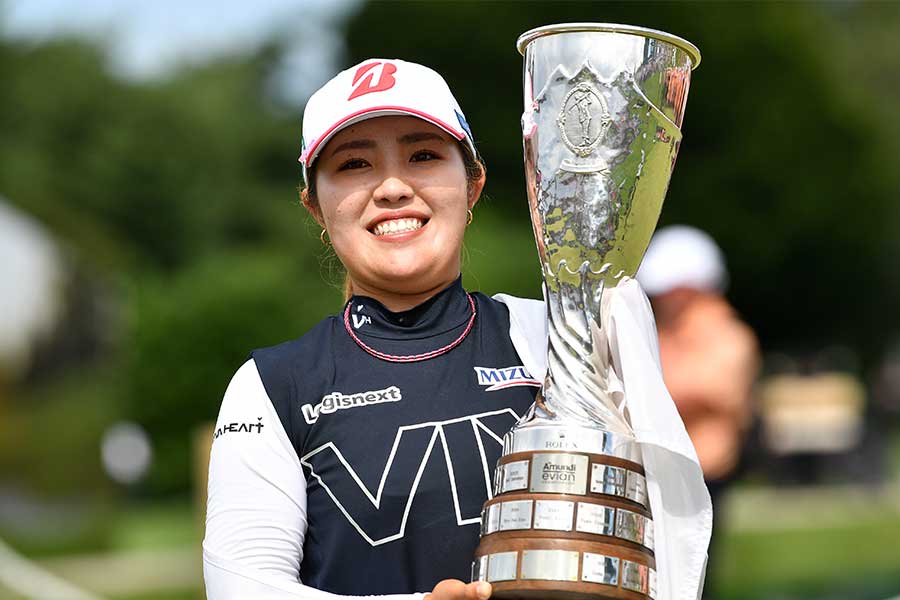 海外メジャーエビアン選手権で優勝した古江彩佳【写真：Getty Images】