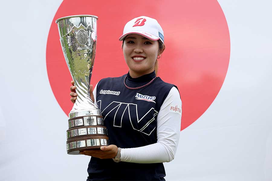 海外メジャーエビアン選手権で優勝した古江彩佳【写真：Getty Images】