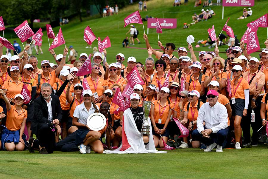 海外メジャーエビアン選手権で優勝した古江彩佳【写真：Getty Images】