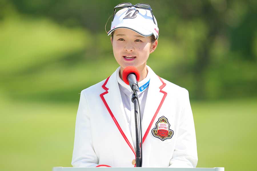 大東建託・いい部屋ネットレディスで優勝を果たした川崎春花【写真：Getty Images】