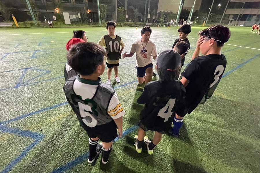 小中学生対象のラグビークリニックは今年5月から始まった